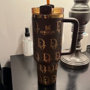Stanley Brown and Gold Travel Mug (Brand New)